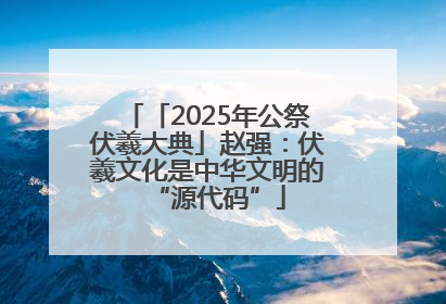 「2025年公祭伏羲大典」赵强：伏羲文化是中华文明的“源代码”
