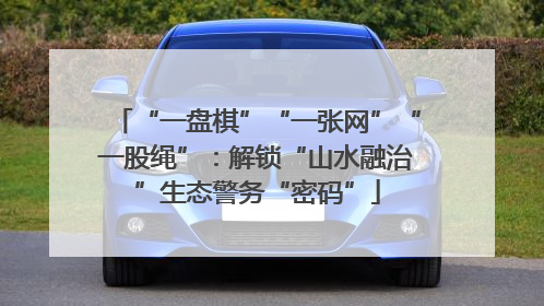 “一盘棋”“一张网”“一股绳”：解锁“山水融治”生态警务“密码”