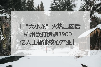 “六小龙”火热出圈后 杭州欲打造超3900亿人工智能核心产业