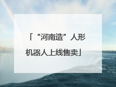“河南造”人形机器人上线售卖
