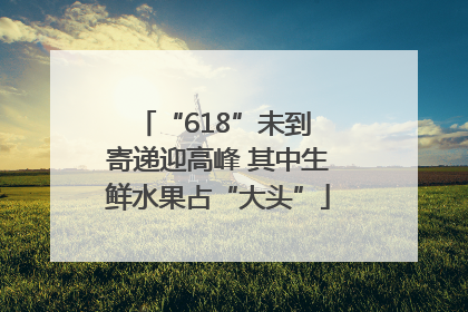 “618”未到 寄递迎高峰 其中生鲜水果占“大头”