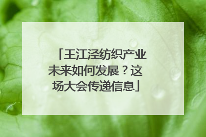 王江泾纺织产业未来如何发展？这场大会传递信息