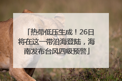 热带低压生成！26日将在这一带沿海登陆，海南发布台风四级预警