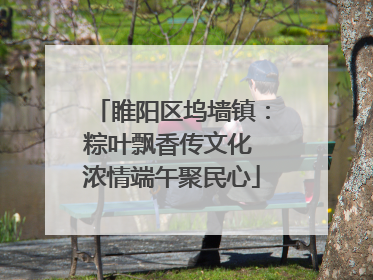 睢阳区坞墙镇：粽叶飘香传文化 浓情端午聚民心