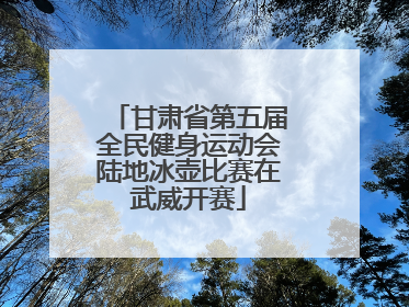 甘肃省第五届全民健身运动会陆地冰壶比赛在武威开赛