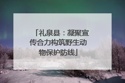 礼泉县：凝聚宣传合力构筑野生动物保护防线