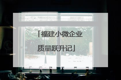 福建小微企业质量跃升记