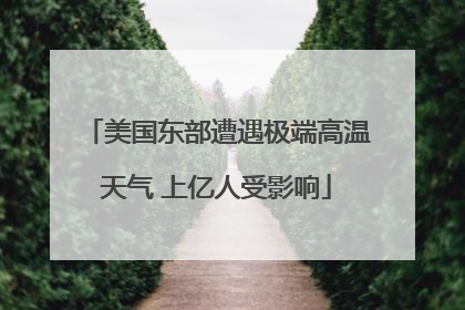 美国东部遭遇极端高温天气 上亿人受影响