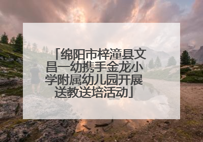 绵阳市梓潼县文昌一幼携手金龙小学附属幼儿园开展送教送培活动