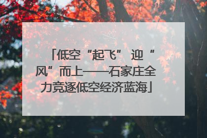 低空“起飞” 迎“风”而上——石家庄全力竞逐低空经济蓝海