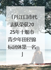 丹江口市代表队荣获2025年十堰市青少年田径锦标团体第一名