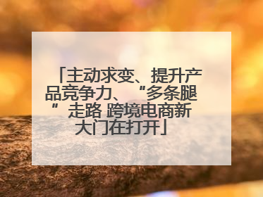 主动求变、提升产品竞争力、“多条腿”走路 跨境电商新大门在打开