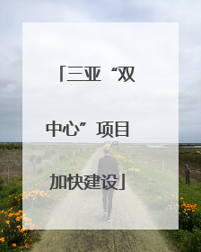 三亚“双中心”项目加快建设