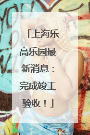 上海乐高乐园最新消息：完成竣工验收！
