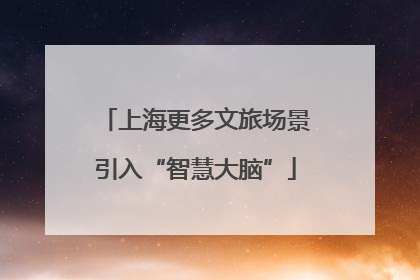 上海更多文旅场景引入“智慧大脑”