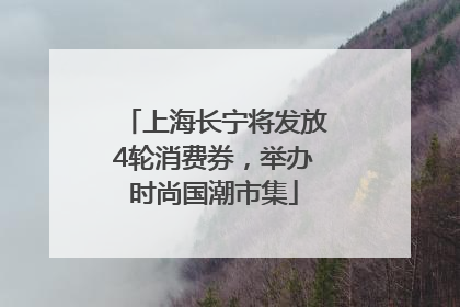 上海长宁将发放4轮消费券，举办时尚国潮市集