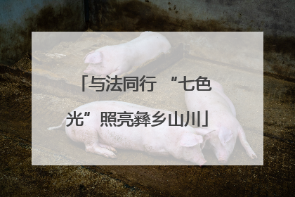 与法同行 “七色光”照亮彝乡山川