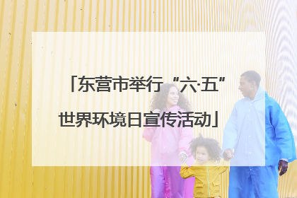 东营市举行“六·五”世界环境日宣传活动