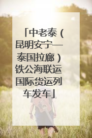 中老泰（昆明安宁—泰国拉廊）铁公海联运国际货运列车发车