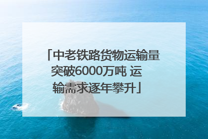 中老铁路货物运输量突破6000万吨 运输需求逐年攀升