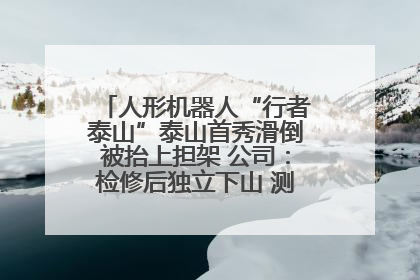 人形机器人“行者泰山”泰山首秀滑倒被抬上担架 公司：检修后独立下山 测试就是为暴露问题