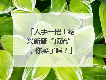 人手一把！绍兴新晋“顶流”，你买了吗？