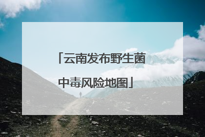 云南发布野生菌中毒风险地图
