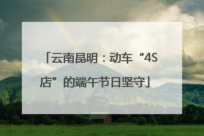 云南昆明：动车“4S店”的端午节日坚守