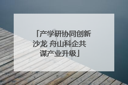 产学研协同创新沙龙 舟山科企共谋产业升级