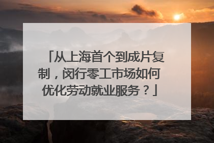 从上海首个到成片复制，闵行零工市场如何优化劳动就业服务？