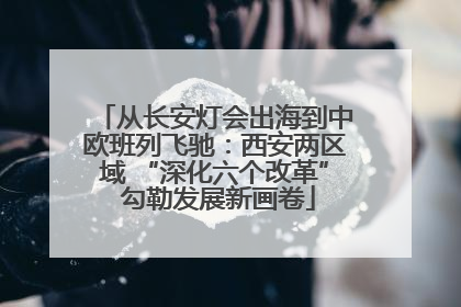 从长安灯会出海到中欧班列飞驰：西安两区域 “深化六个改革” 勾勒发展新画卷