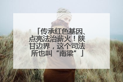 传承红色基因、点亮法治薪火！陕甘边界，这个司法所也叫“南梁”