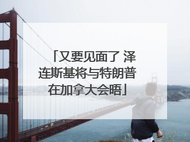 又要见面了 泽连斯基将与特朗普在加拿大会晤