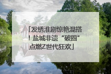 发绣淮剧惊艳混搭！盐城非遗“破圈”点燃Z世代狂欢