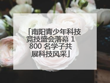 南阳青少年科技竞技盛会落幕 1800 名学子共展科技风采