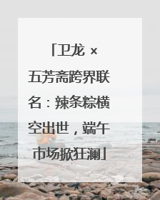 卫龙 × 五芳斋跨界联名：辣条粽横空出世，端午市场掀狂澜