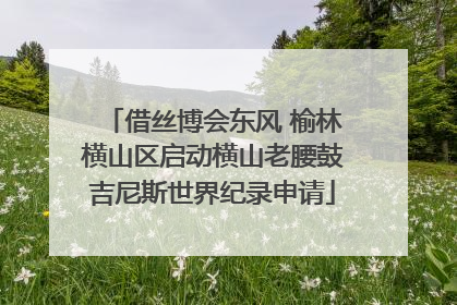 借丝博会东风 榆林横山区启动横山老腰鼓吉尼斯世界纪录申请