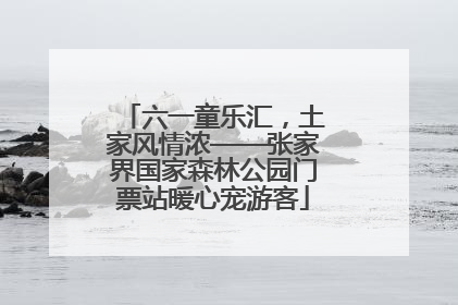 六一童乐汇，土家风情浓——张家界国家森林公园门票站暖心宠游客