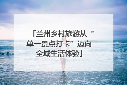 兰州乡村旅游从“单一景点打卡”迈向全域生活体验