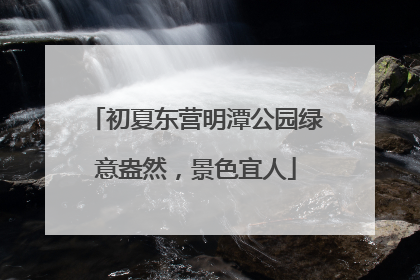 初夏东营明潭公园绿意盎然，景色宜人