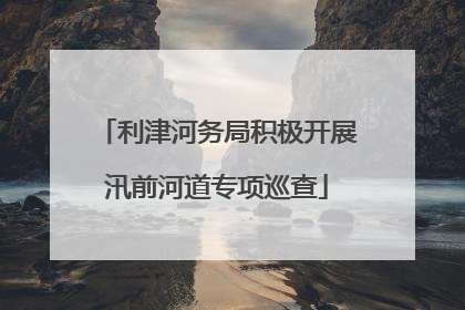 利津河务局积极开展汛前河道专项巡查