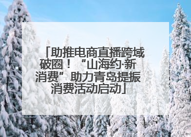 助推电商直播跨域破圈！“山海约·新消费”助力青岛提振消费活动启动