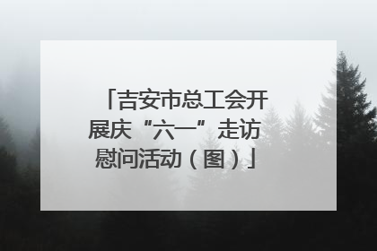 吉安市总工会开展庆“六一”走访慰问活动（图）