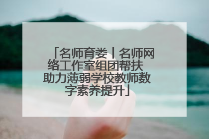 名师育娄丨名师网络工作室组团帮扶 助力薄弱学校教师数字素养提升