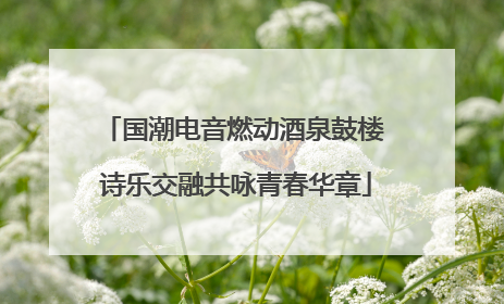 国潮电音燃动酒泉鼓楼 诗乐交融共咏青春华章