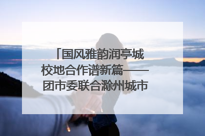 国风雅韵润亭城 校地合作谱新篇——团市委联合滁州城市职业学院助力传统文化“破圈”绽放