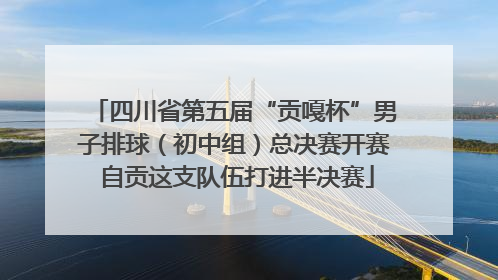 四川省第五届“贡嘎杯”男子排球（初中组）总决赛开赛 自贡这支队伍打进半决赛