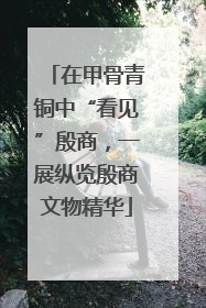 在甲骨青铜中“看见”殷商，一展纵览殷商文物精华