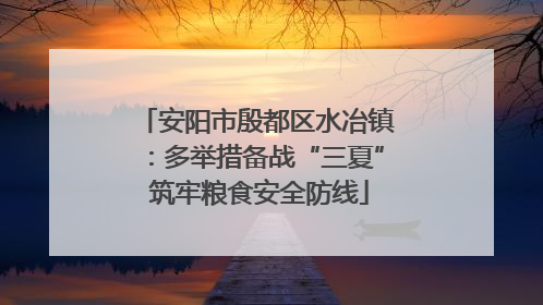 安阳市殷都区水冶镇：多举措备战“三夏” 筑牢粮食安全防线