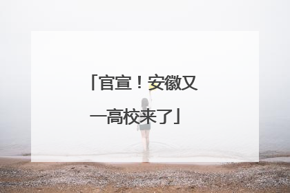 官宣！安徽又一高校来了